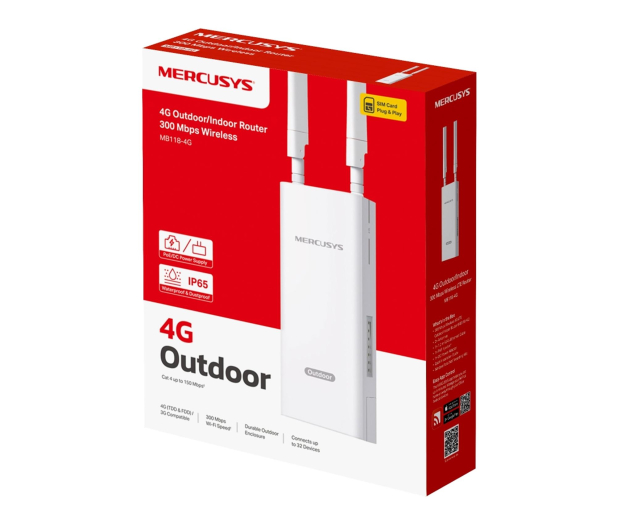 Mercusys MB118-4G Outdoor 300Mbps b/g/n 3G/4G(LTE) 150Mbps - 1491008 - zdjęcie 3